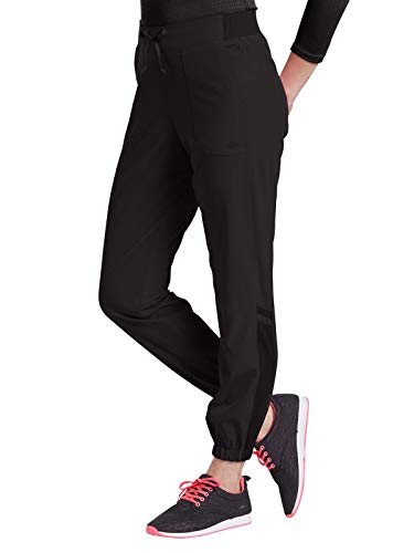 Fit by White Cross Women's Jogger Scrub Pant Medium Petite Black