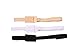 Women's Low Back Bra Converter Adjustable Strap Extender with 2 Hooks 3 Pieces,Black&nude&white,One Size