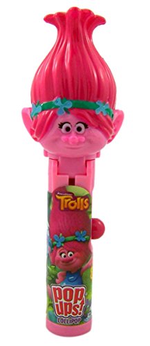 Dreamworks Trolls Pop Ups Lollipop Case with Chupa Chups Lollipops (Poppy)
