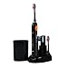 Electric Rechargeable iBrush (black) - Sonic Wave Electric Rechargeable Toothbrush with UV Sanitizer, 3 Extra Brush Heads and Built In Brushing Timer with Multiple Brush Settings