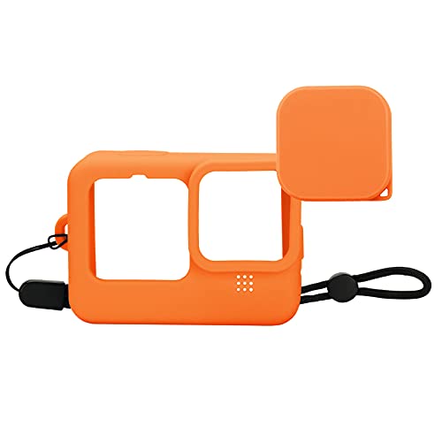 Protective Case for Gopro Hero (Orange) Soft Silicone Case Cover for  GoPro Hero with Lens Cap and Lanyard in Oman Whizz
