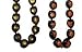 Hawaiian Style Kukui Nut Lei Hibiscus Hand Painted Assorted Colors 32 Nuts