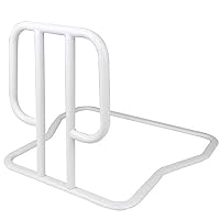 FSLJH Bathroom Handrails Adult Bed Railings Old Man Booster Leverage Handrails, Suitable for Bedroom Bedside, Disabled, White, Foldable, Durable