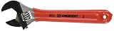 Crescent AC28CVS 8" Chrome Finish Adjustable Wrench, Cushion Grip