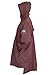 BISON OUTFITTERS 100% Waterproof Breathable Rain Poncho for Adults– Multipurpose Use and Size Selection Option – Trendy Colors and Style – Durable Nylon Material (Maroon, Medium)