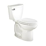 American Standard Cadet 3 Right Height Elongated Flowise Two-Piece High Efficiency Toilet with 12-Inch Rough-In, White White