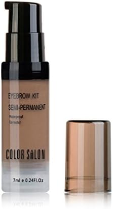 Color Salon 3 Color Tinted Eyebrow Gel Long Lasting Waterproof Eyebrow Color Dye Gel Mascara ,Travel Size 0.23Fl Oz (Light Brown)
