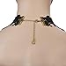 iWenSheng Halloween Costumes Jewelry for Women - Steam-Punk Black Lace Choker Necklace Gothic Jewelry Accessories, Vampire Choker Necklace Costume for Teen Girls (2#)