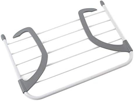 Folding Radiator Airer, Adjustable Telescopic Hanging Drying Rack Clothes Bar Holder Towel Storage Holder Over Door Window Mount Hanger for Balcony(50x34x15cm)