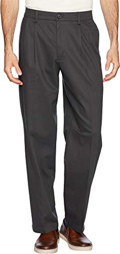Dockers Men's Relaxed Fit Signature Khaki Lux Cotton Stretch Pants - Pleated, S…