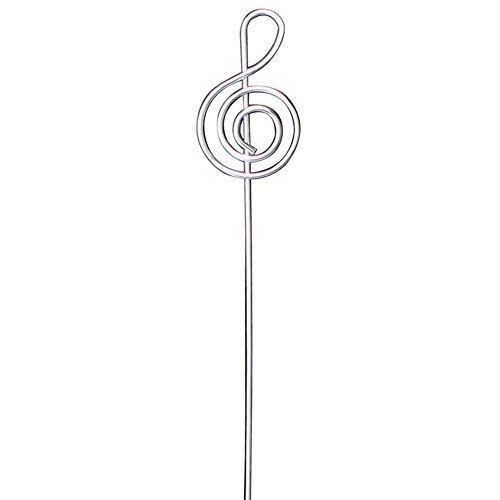 10pcs Music Shape Table Number Holder Name Place Card Holder Memo Clip Holder Standr Pictures Card Paper Menu Clip … (Gold) - Thumbnail 2