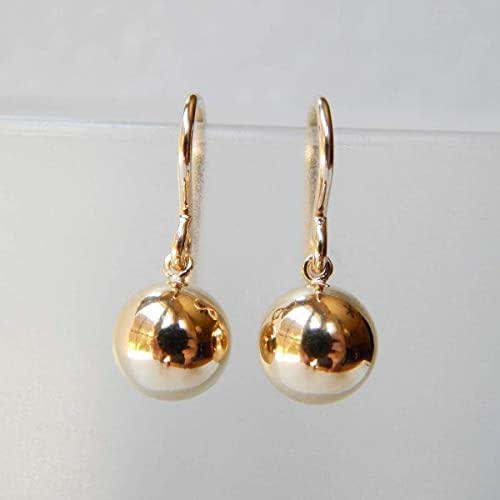 Ball Earrings Gold Filled Handmade Products