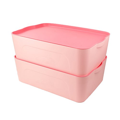 Pink Plastic Storage Bins. IRIS Small Plastic Storage Basket, Pink.