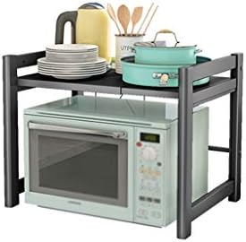 キッチンツールスタンド リトラクタブルキッチン電子レンジキャビネットカウンター食器棚パントリー エキスパンド ブルー ピンク ブラック キッチンシェルフオーガナイザーラック 収納ラック Color Black 8sbmbflyjrclnnd P1ai