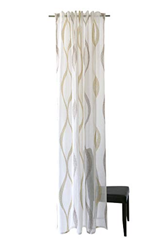 Homing halbtransparenter Vorhang Safran (1Stück) 245 x 140 cm (HxB), 5428-19