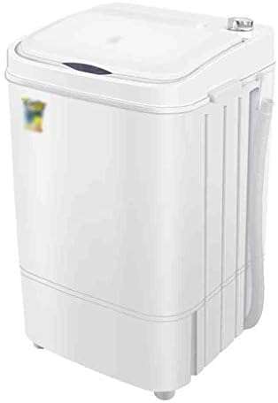 XXYJ Semi-automatic washing machine Semi-automatic washing machine with drain pump, large-capacity washing machine, washing machine, saving space, timing function (black, white) (Color : White)