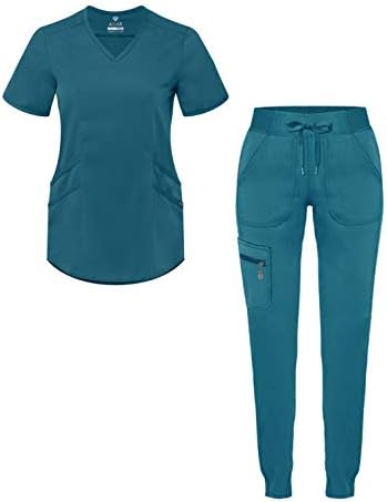 Turquoise scrubs joggers Clearance