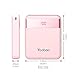 Yoobao Portable Charger 10000mAh Power Bank Compact External Battery Pack 2 Input & 2 Output LED Display Powerbank Compatible with iPhone Xs/Xr/X/8, iPad, Samsung, Google, Oneplus and More - Pink