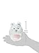HuggleHounds Plush, Durable Squooshie Bunny Ball, White