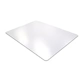 Floortex Unomat Polycarbonate Anti-Slip Mat for Hard Floors/Carpets, 53