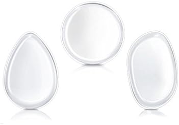 Evelyn Brooke 3- Pack Silicone Beauty Blending Applicators- Oblong, Teardrop, Round