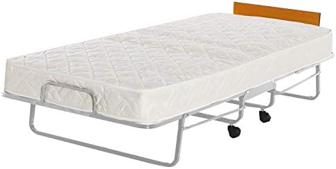 IstikbalSLEEPist Sigma Collection - Rollaway Twin Size Folding Bed with Premium Spring System 6" Mattress, Hide Away for Easy Storage, Heavy Duty with Wheels