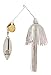 Strike King FSB38CW-204GS Finesse KVD Spinnerbait, Super White