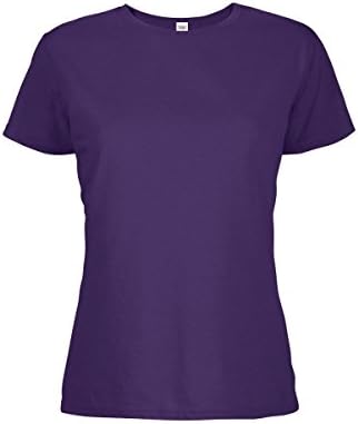 Casual Garb Women's Crew Neck Short Sleeve Tee T-Shirts for Women Purple Small