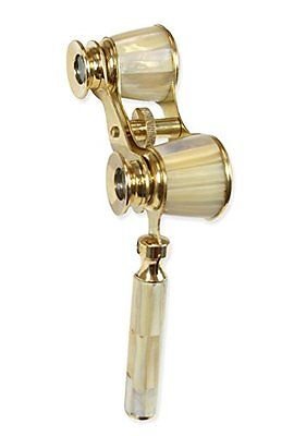 Humaira Nauticals Antique-Brass-Handmade-Marine-Nautical-Binacular-Royal navy spy glass - Thumbnail 3
