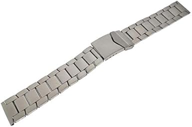 Cinturino per orologio da uomo in vera pelle, imbottito, 18 mm, 20 mm, 22 mm, 24 mm, Canyon - Nero (Bianco, Nero, Rosso, Arancione, Giallo, Blu) - Italia