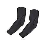 TUOY Kids Youth Elbow/Knee Pads Padded Compression Arm/Knee Sleeve for Football Basketball Baseball Soccer Protector Gear (1 Pair)