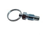 SPRP Series Steel Non Lock-Out Type Inch Size Stubby Hand Retractable Spring Plunger with Pull Ring, 5/8