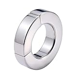 ABBY -J 1PC 14mm Metal Pendant Stretcher Weight Cook Ring Pennis Restraint Stainless Steel for Men