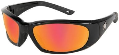 Crews Force Flex Next Generation Ultra-Flexible Safety Glasses With Fire Mirror Lens