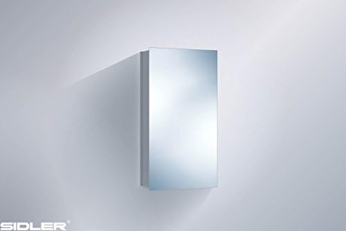 SIDLER Modello 15" Mirrored Bathroom Medicine Cabinet with Mirrored back wall Single Door