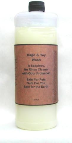 Natural Urine Spot &amp; Habitat Cleaner with Odor Prevention: Cage &amp; Toy Wash for Dogs, Cats and Small Animals, 32 oz.