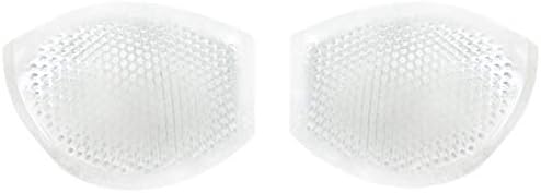 1Pair Transparent Thickened Breathable Soft Silicone Gel Bra Insert 3D Chest Pad Reusable Breast Enlargement Enhancer Underwear Swimwear Wedding Dress Bikini Bra Cushions for Women Lady Girls