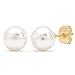 Bridesmaid Gifts & Gift Sets - Classy Round Pearl Earrings (8mm), Set of 2