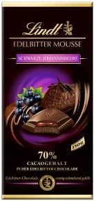 Lindt Blackcurrant 70% Dark Chocolate Mousse 150g Bar (Edelbitter - German Import)