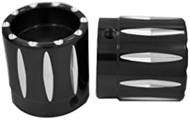 Avon Grips Black Anodized Rival 7/8" Axle Nut Covers AXL-RIV-ANO-78