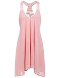 ROMWE Women's Summer Sexy Sleeveless Strappy Swing Dress