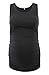 Liu & Qu Maternity Basic Tank Top Mama Clothes Sleeveless Women's Solid Side Ruching Vest