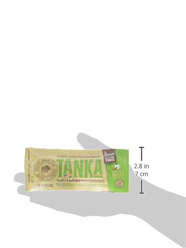 Tanka Turkey and Buffalo Meat with Cranberries, Coffee Hatch Chile Protein Bar, Beef Jerky Alternative, Gluten Free Snacks, Paleo, Pack of 12 Bars