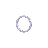 iEFiEL Mens Stainless Steel Seamless Enhancer O-Ring Comfy Metal Device Silver Inner Diameter 40mm