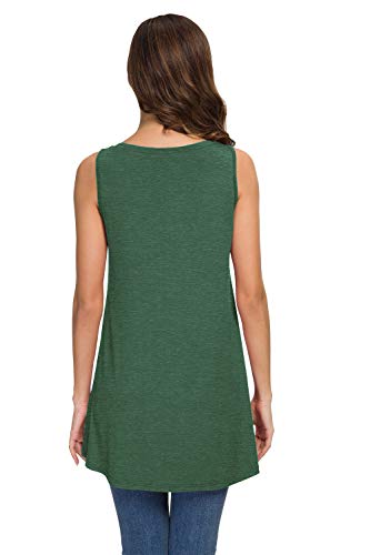 image for AWULIFFAN Women's Summer Sleeveless V-Neck T-Shirt Short Sleeve Sleepw