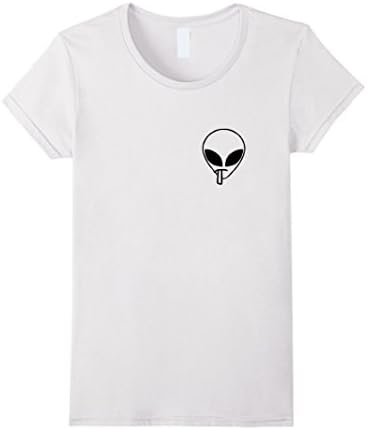 Women's Alien Smoking Joint UFO Shirt XL White