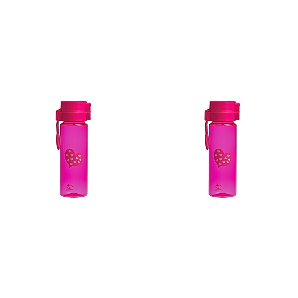 Tinc Kids' Mallo Tribal Character Water Bottle, Pink, 500 ml (Pack of 2)