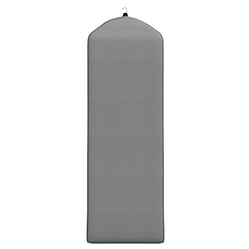 Gusseted Wedding Dress Garment Bag - For Long Puffy Gowns - 72" x 24", 20" Gusset (Grey Damask)