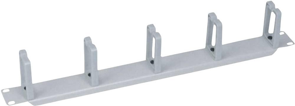 LogiLight 48.3 cm/19 inch Cable Management Panel 1HE with 5 Steel Grey