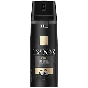 Lynx-Gold-Mens-Fragrance-Aluminium-Free-Masculine-Body-Spray-Deodorant-Fresh-And-Long-Lasting-Odour-Protection-Bulk-3-Month-Supply-6-x-200ml Lynx Gold Male Bodyspray 48 hr Fresh Aluminium Free Deodorant for Men, 200 ml (Pack of 6)